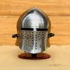Silver Barbuta Helmet Medieval Knight Armor Helmet LARP Cosplay Halloween Costume Best Gift Halloween