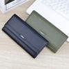Fashion Long Wallets Soft Leather Tri-fold Card Holder Purses for Women Ladies Handbags