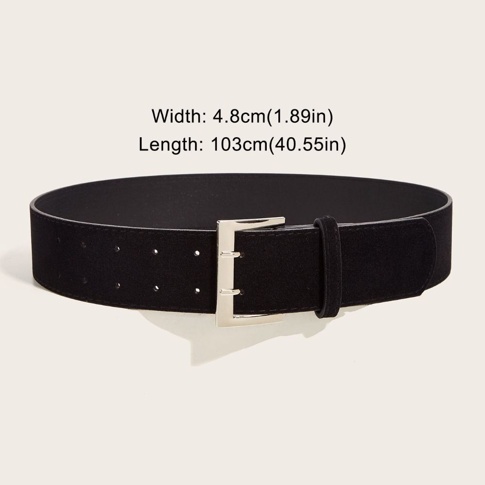 Трендовый широкий ремень из замшевой кожи Maillard Styles, деловой поясной ремень с пряжкой-булавкой, подарки