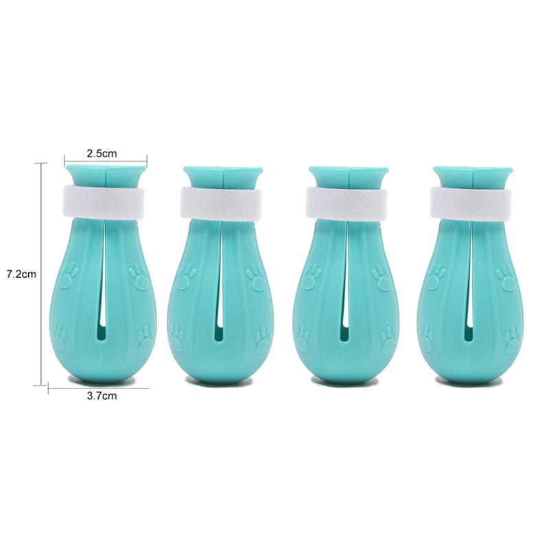 Регулируемые силиконовые противоцарапающие туфли для кошек, для ванны, мытья, когтей, защитные чехлы, силиконовые инструменты для ухода за домашними животными