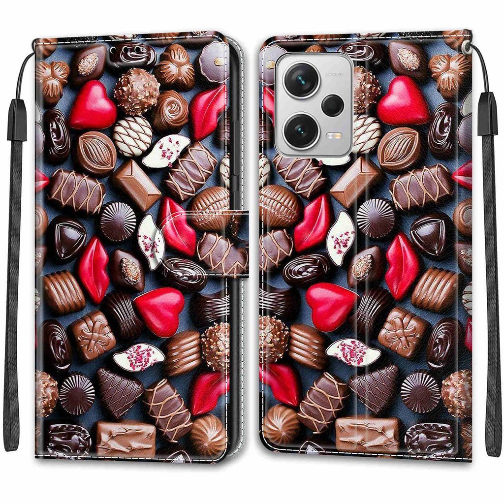 Роскошный окрашенный кожаный чехол для Redmi Note12 Note11 Note10 Note9 Note8T Защитный чехол-книжка для Redmi 10C K40S 9A 9C 10A 6A 7A Redmi10