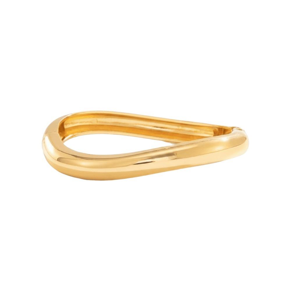 Zinc Zinc Zinc Alloy Simple Metal Bracelet Geometry Wide Side Bangle Personality Exaggerated Bracelet Daily