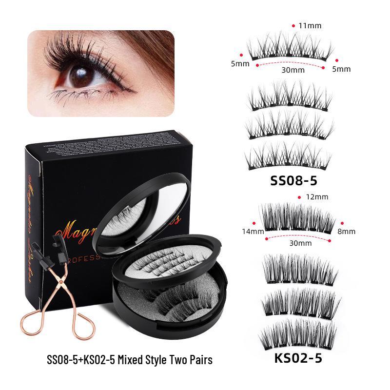 New Style Magnetic False Eyelashes Set: Voluminous In-Stock Eyelashes