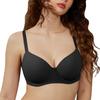 DOBREVA Inbarely Plus с формованным тонким и плотным бюстгальтером на косточках, черный, F80, чашки, чашки, нескользящий, цвет,