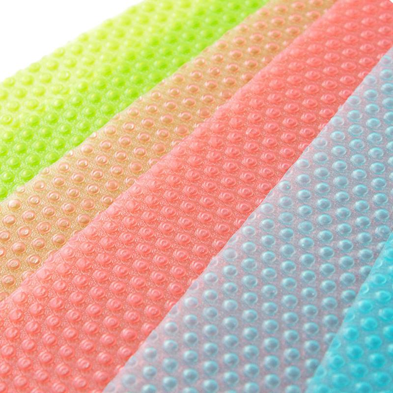 4Pcs Eva Waterproof Refrigerator Liner Mat Washable Mildew Kitchen Pad Anti-Oil Cabinet Drawer Placemat Heat-Insulat Fridge Mat