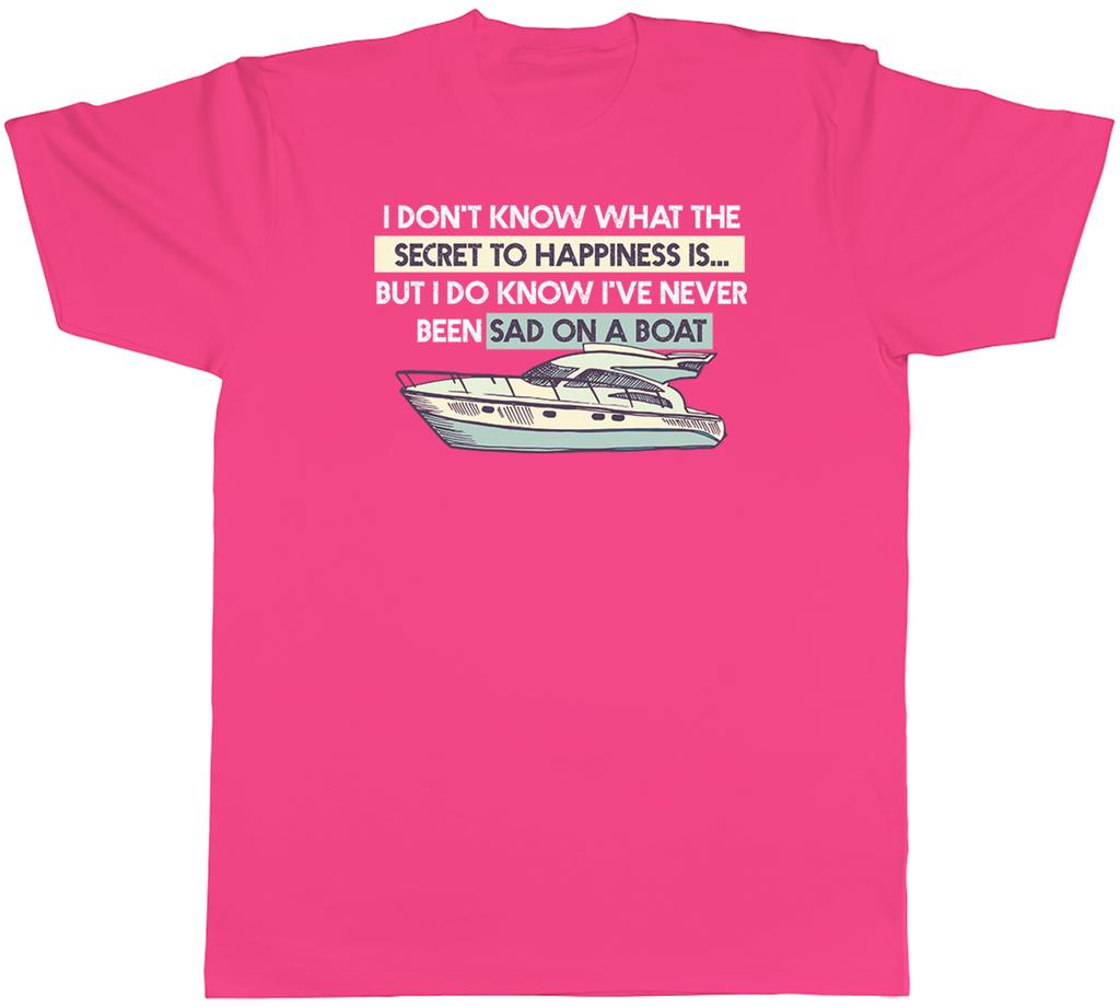 Love Boats Mens TShirt Ive Never been Sad on a Boat Funny Tee Gift