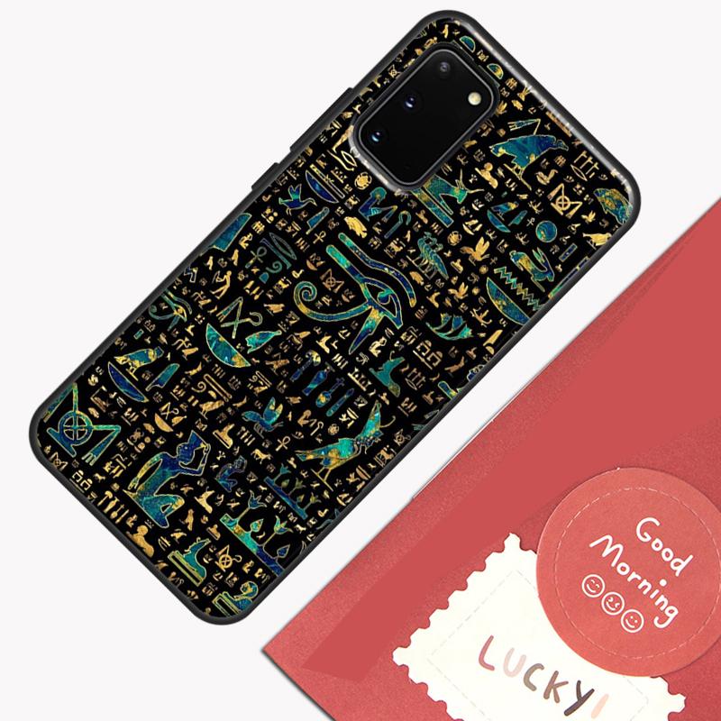 Egypt Pharaoh Mural Case For Samsung Galaxy S22 S21 S23 Ultra Note 20 S8 S9 S10 Note 10 Plus S20 FE Back Cover
