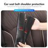 Carbon Car Safety Seat Belt Shoulder Pad Protection Cover For Mitsubishi Outlander Lancer L200 ASX Pajero Grandis Eclipse