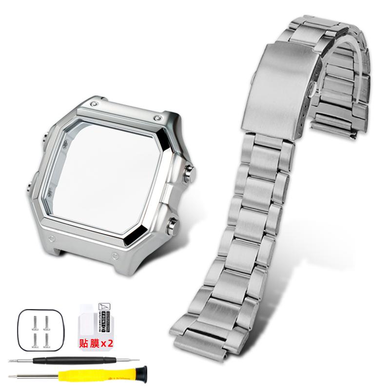 Корпус AE1200 с безелем из нержавеющей стали, ремешок для Casio G-Shock 3299 AE-1200WH AE-1300, модифицированный металлический корпус, браслет, комплект с зеркальным стеклом