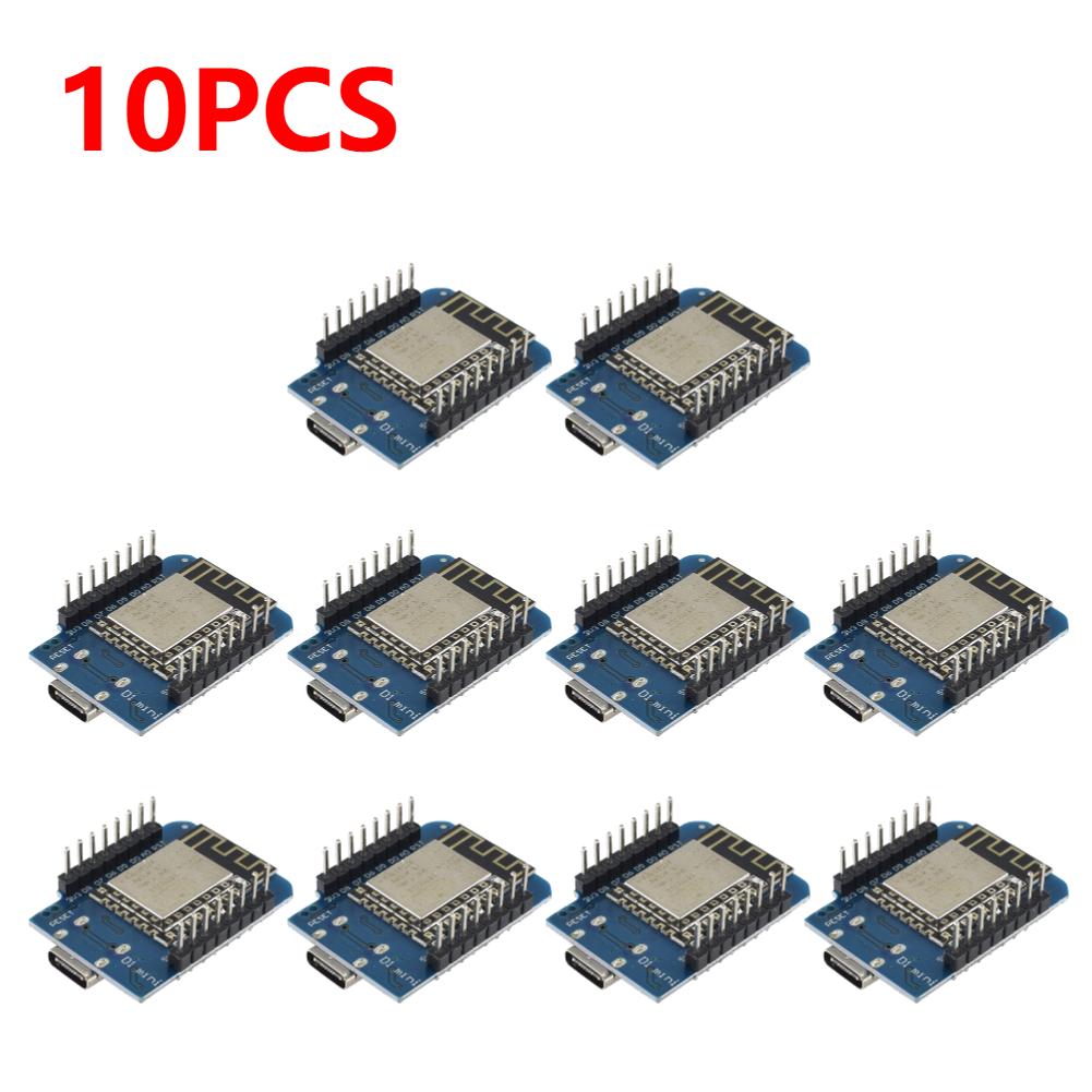 1-10PCS New ESP8266 ESP-12F D1 Mini WIFI Development Board Type-C D1 Mini WIFI Development Board NodeMCU Lua Module for Arduino