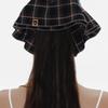 Eireve CHECK SCARF BIG SCRUNCHIE (BROWN)