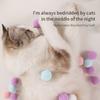 Interactive Launch Training Cat Toys Creative Kittens Mini Pompoms Games Stretch Plush Ball Toys Cat Supplies Pet Accessories