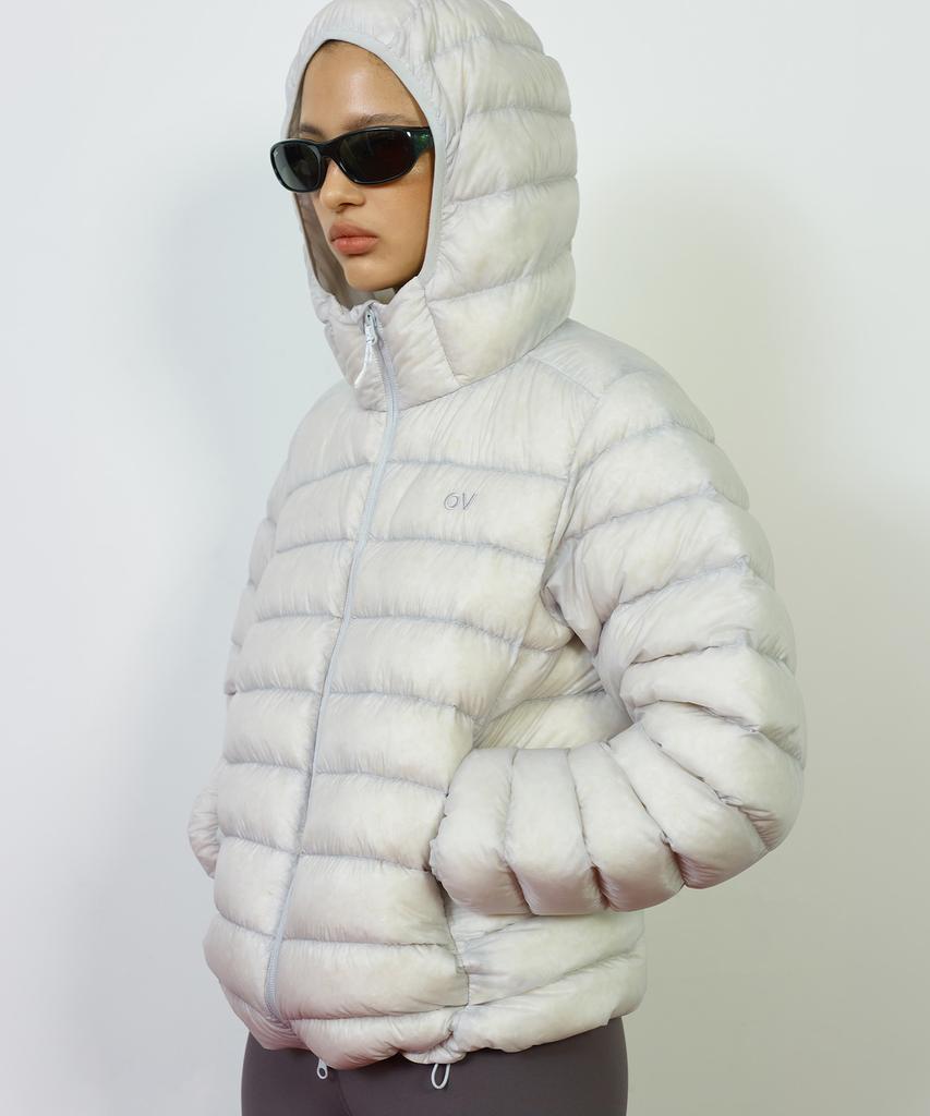 OUTDOOR VOICES Technol-Ov Ultra Lightweight Down Jacket (Light Gray)
