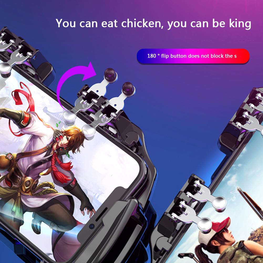 AU 6 пальцев, кнопка охлаждения мобильных игр, геймпад для игрового контроллера PUBG Joyst
