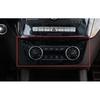 2016-2019 Central Console AC Switch Panel Black Wood Grain For Benz GLS GLE Trim