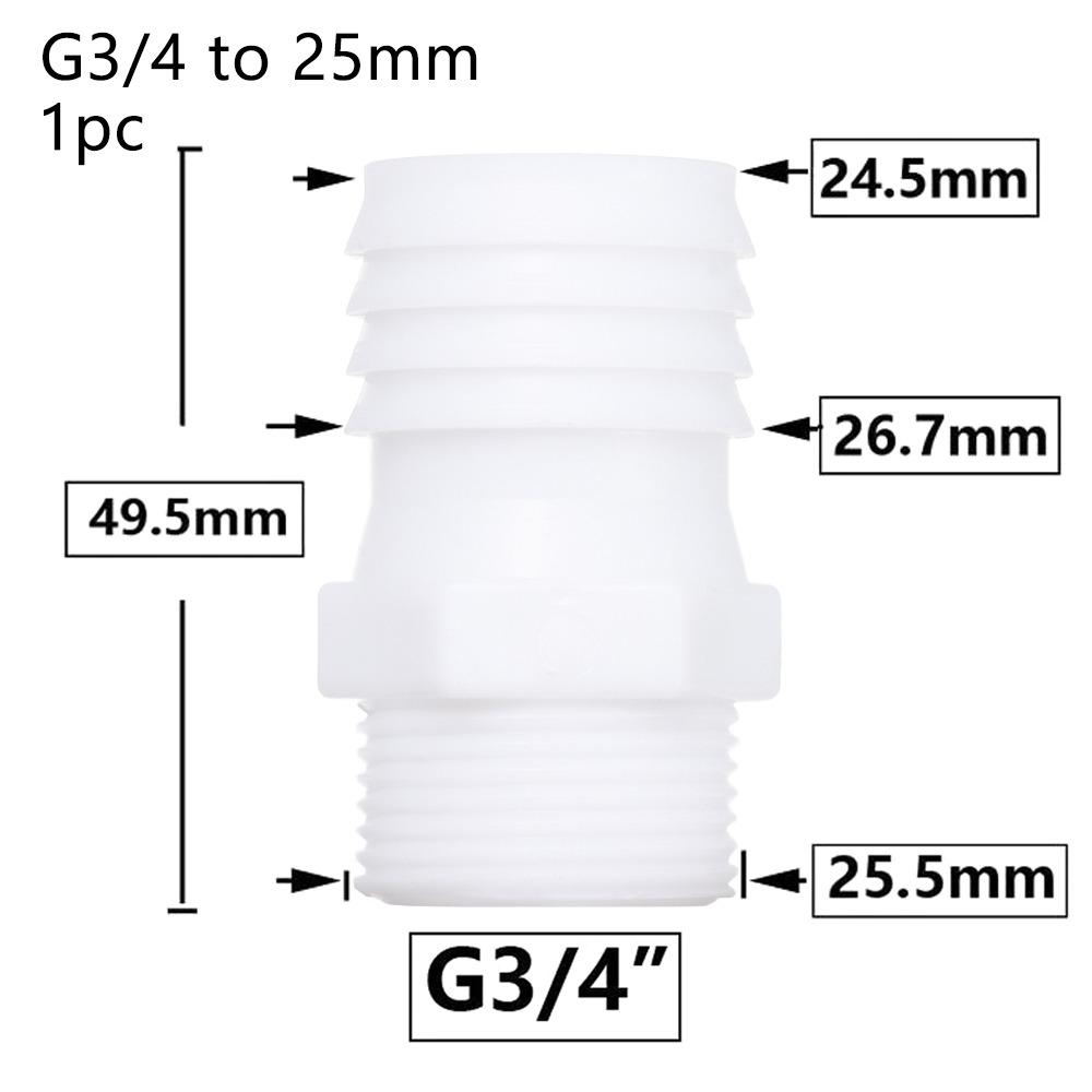1/10 шт., соединительный шланг для системы капельного орошения, фитинги для труб, резьба 3/4 дюйма, муфта для зазубренной трубы