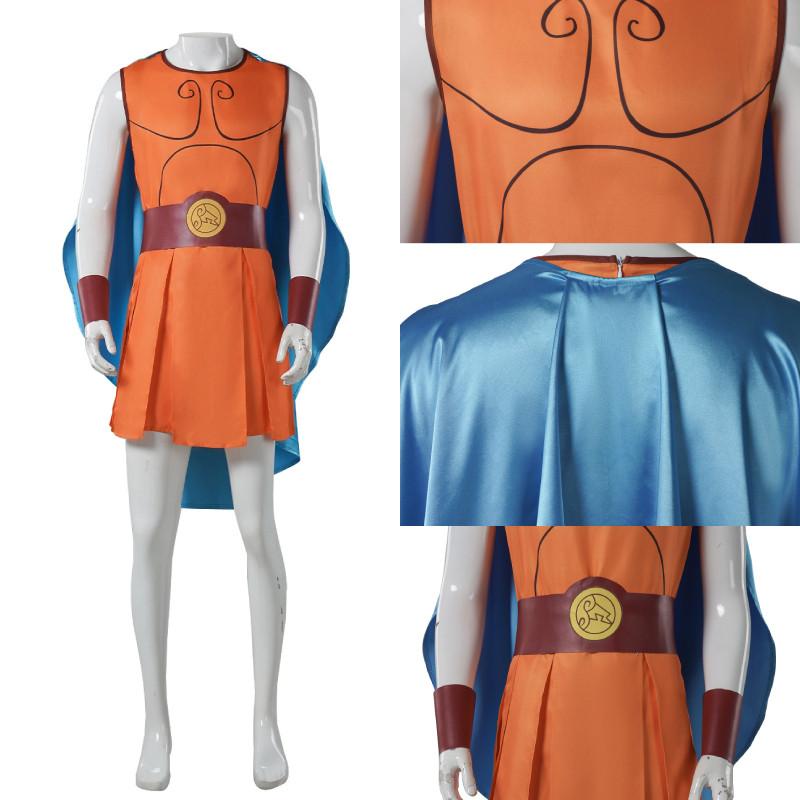 Hercules Cosplay Attire With Durable Polyester Fabric For Halloween And Roleplaying Events