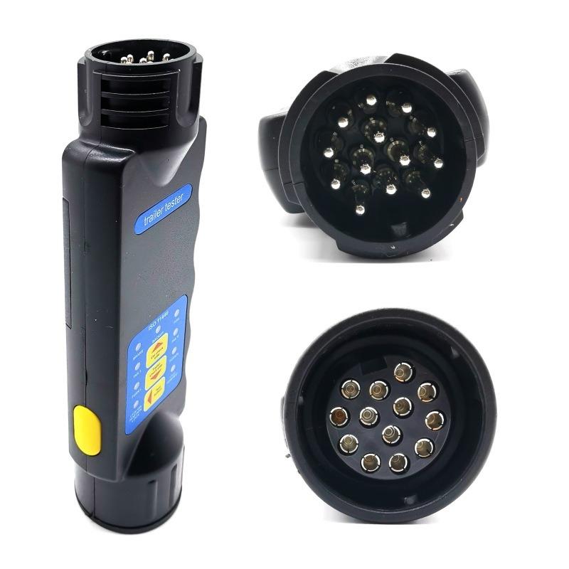 Тестер прицепа 12 В 7 13-контактный адаптер Диагностические инструменты Проверка проводки Тест-индикатор Вилка Розетка Автомобиль Грузовик Караван Аксессуары Универсальный