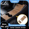 Model3 Car Center Console Wrap Sticker For Tesla Model 3 Y Wood Console Grain Accessories For Tesla Model Three Accessory