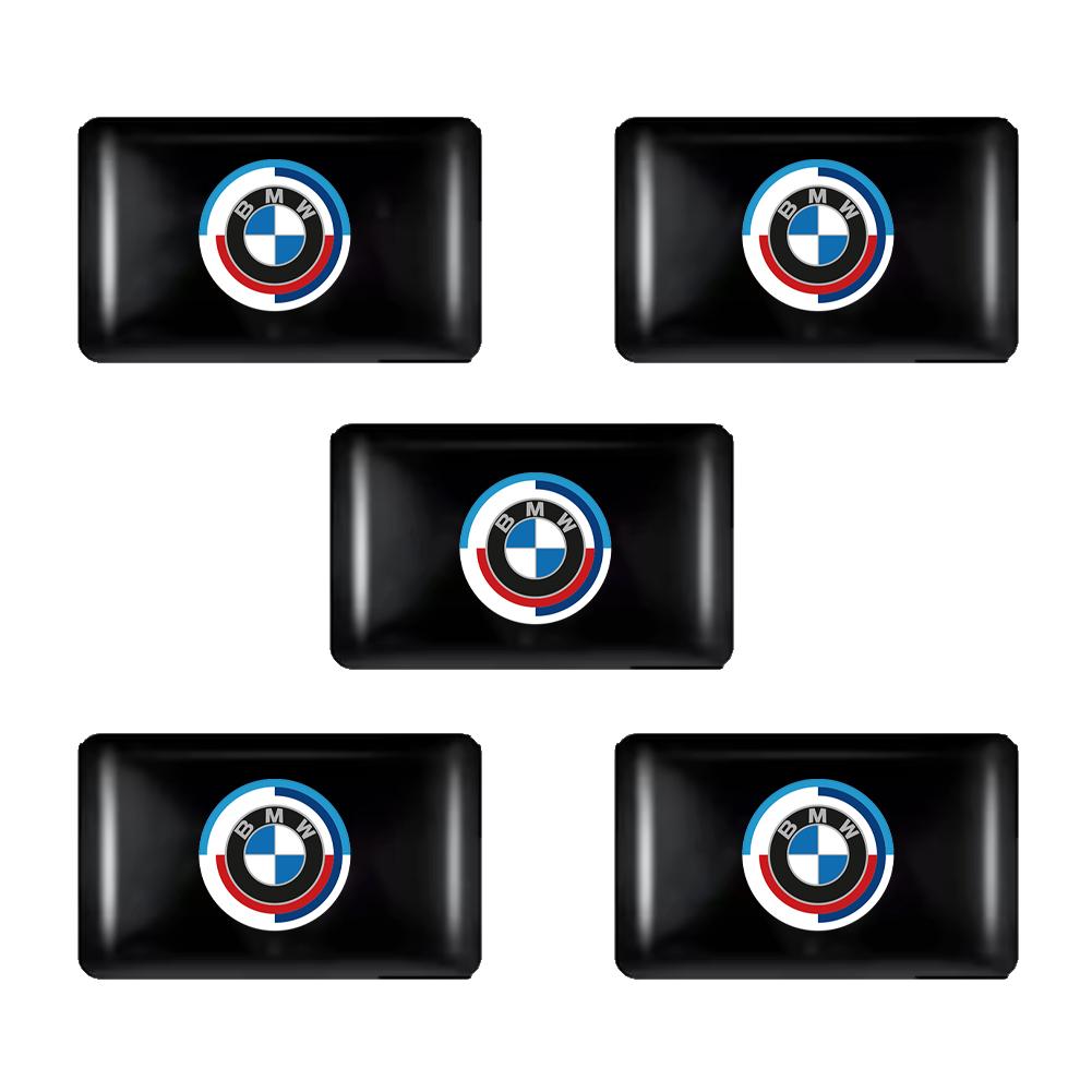 FA55/10Pcs Car Styling 3D Emblem Epoxy Decoration Interior Stickers Accessories For BMW G80 G06 G07 G42 G14 G15 G16 F82 F20 F21 F83