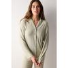 Lucy Light Green Buttoned Shirt Trousers Pajama Set