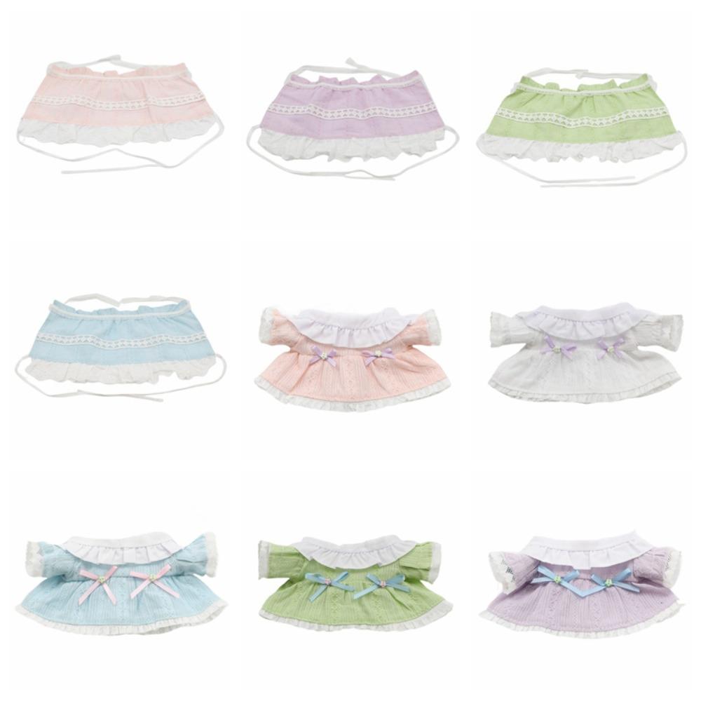 Bow Skirt Cotton Doll's Clothes Lace Plush Doll Clothes 20cm Cotton Doll Clothes 20cm Cotton Doll
