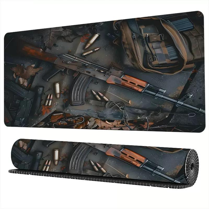 Custom Design Large Double Thickness Square Gun Mat Anti-Slip Gamer Mouse & Keyboard Pad Simple Comfortable Natural Rubber Stock