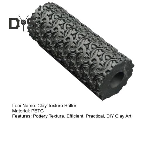 Валик для фактуры глины, инструмент для штамповки керамики, текстурированные скалки для моделирования керамической плиты, живописи
