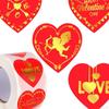 500x Heart Stickers Roll Love Paper Label Seal Sticker for Valentine's Day