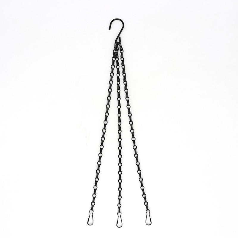 40 см Подвесная цепь для цветочного горшка с 3 крючками Горшок для посадки горшечных гидропонных растений Домашнее садовое украшение