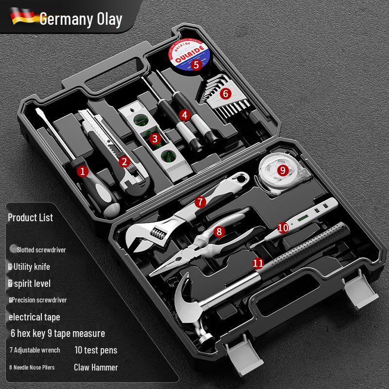 Универсальный набор бытовых инструментов для ремонта: Деревообработчик и Автомобильный Многофункциональный Ящик для Инструментов