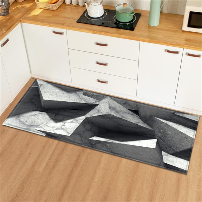 Magic Photo Rug for Kitchen Entrance Doormat 3D Vortex Illusion Pattern Printed Dining Room Rugs Multicolour Home Decoration