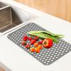 siawadeky Silicone Sink Cuttable Draining Drying Plate Protects Kitchen and Dining Tables Mat, Mat, Non-Slip Mat, Holder, Scratch-Resistant,
