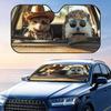 Hedgehog Driving Sun Visor Foldable Universal Car Windshield Sun Shade UV Protection Heat Insulation Foldable Cover