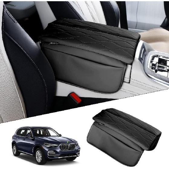 Karltys Center Console Cover For BMW X5 G05/ X7 G07 -2025 2026/ X6 G06 -2025 2026, Leather Middle Console Armrest Cover For BMW X5 Waterproof