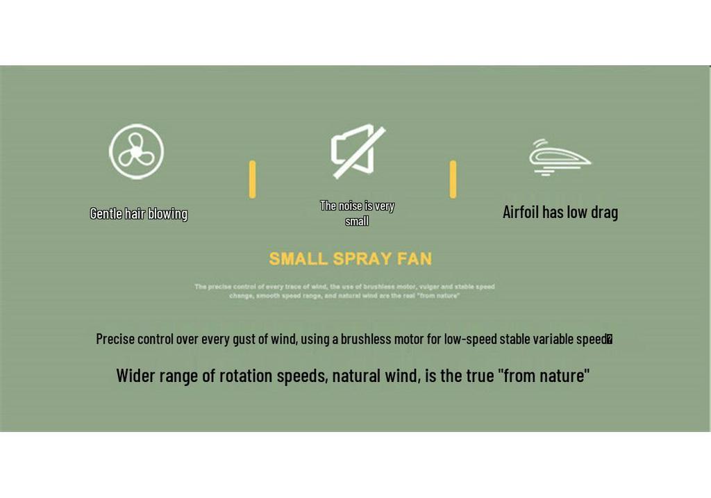 Foldable USB Mini Desktop Turbine Fan with Cooling and Humidifying Spray