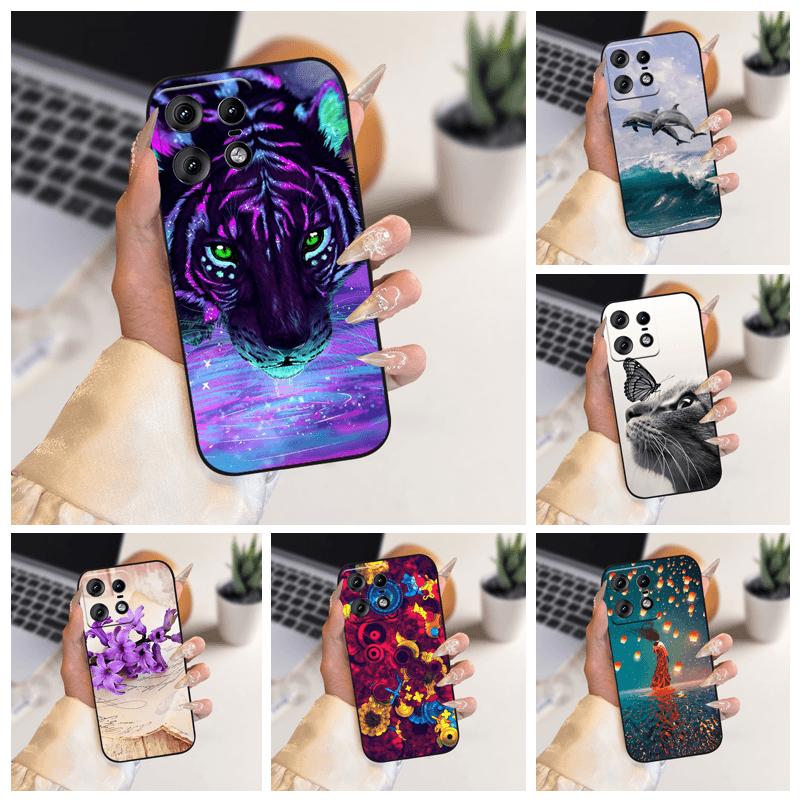 Чехол Для Motorola Edge50 Pro Capa 50s Pro Милый Мягкий Силиконовый ТПУ Чехол Для Телефона Для Moto Edge 50 Fusion 5G Ударопрочный Бампер Fundas