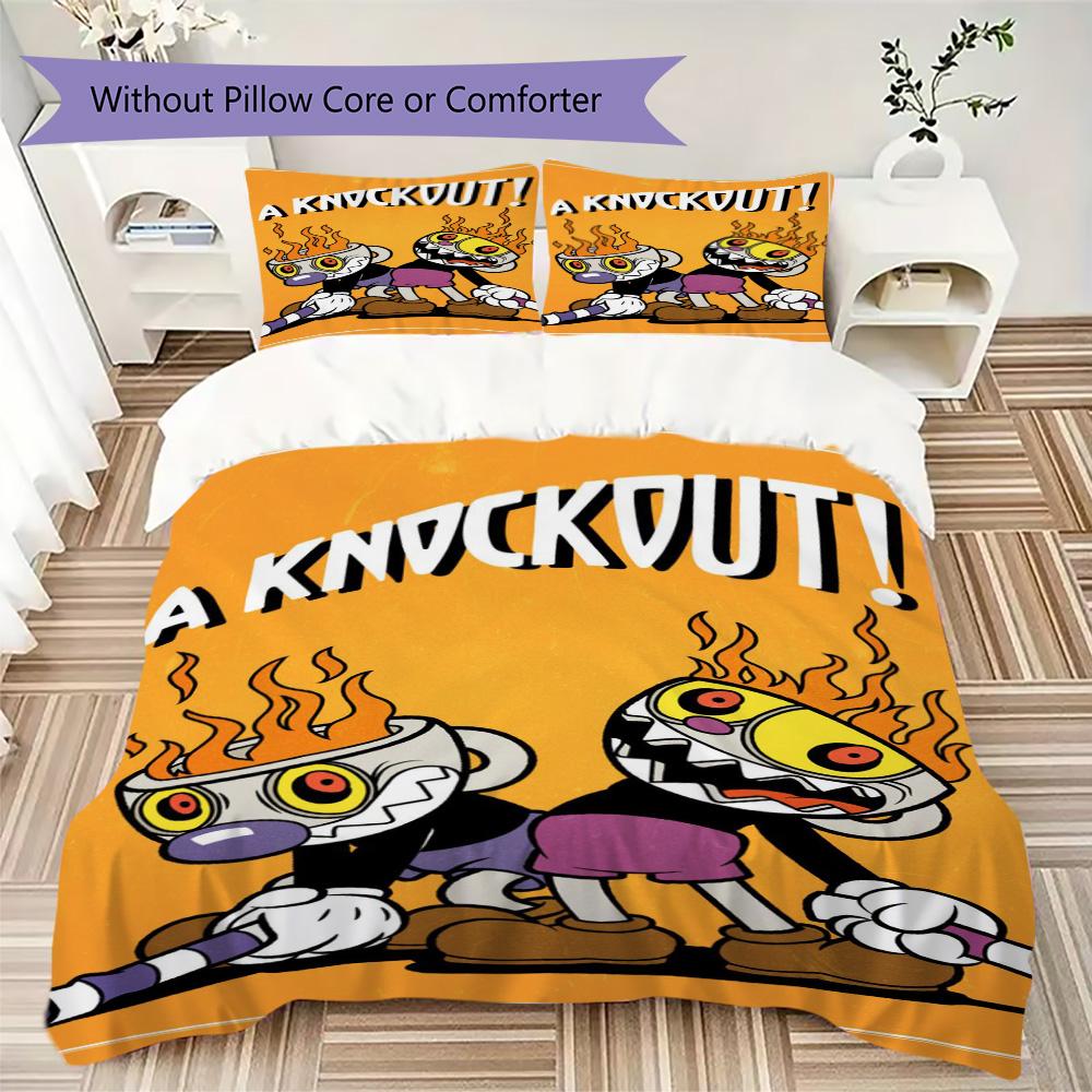 KNDCKDUT Pattern Bedding,Quilt Set Quilt Cover Pillowcase Home Birthday Gift (1*duvet cover+2*pillowcase,without core)ZSJT0917057