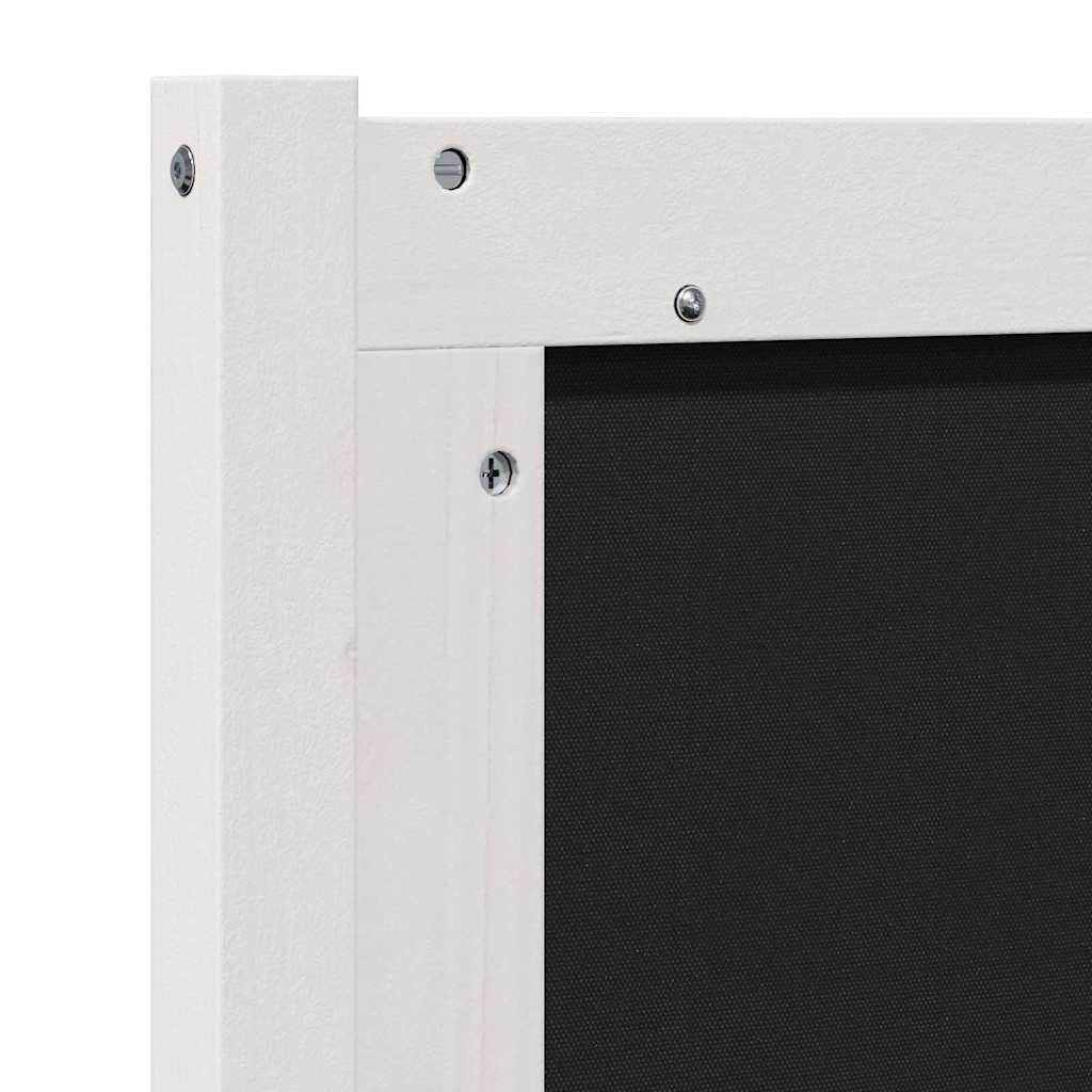 Upholstered Headboard in White 120 cm Solid Pine Wood