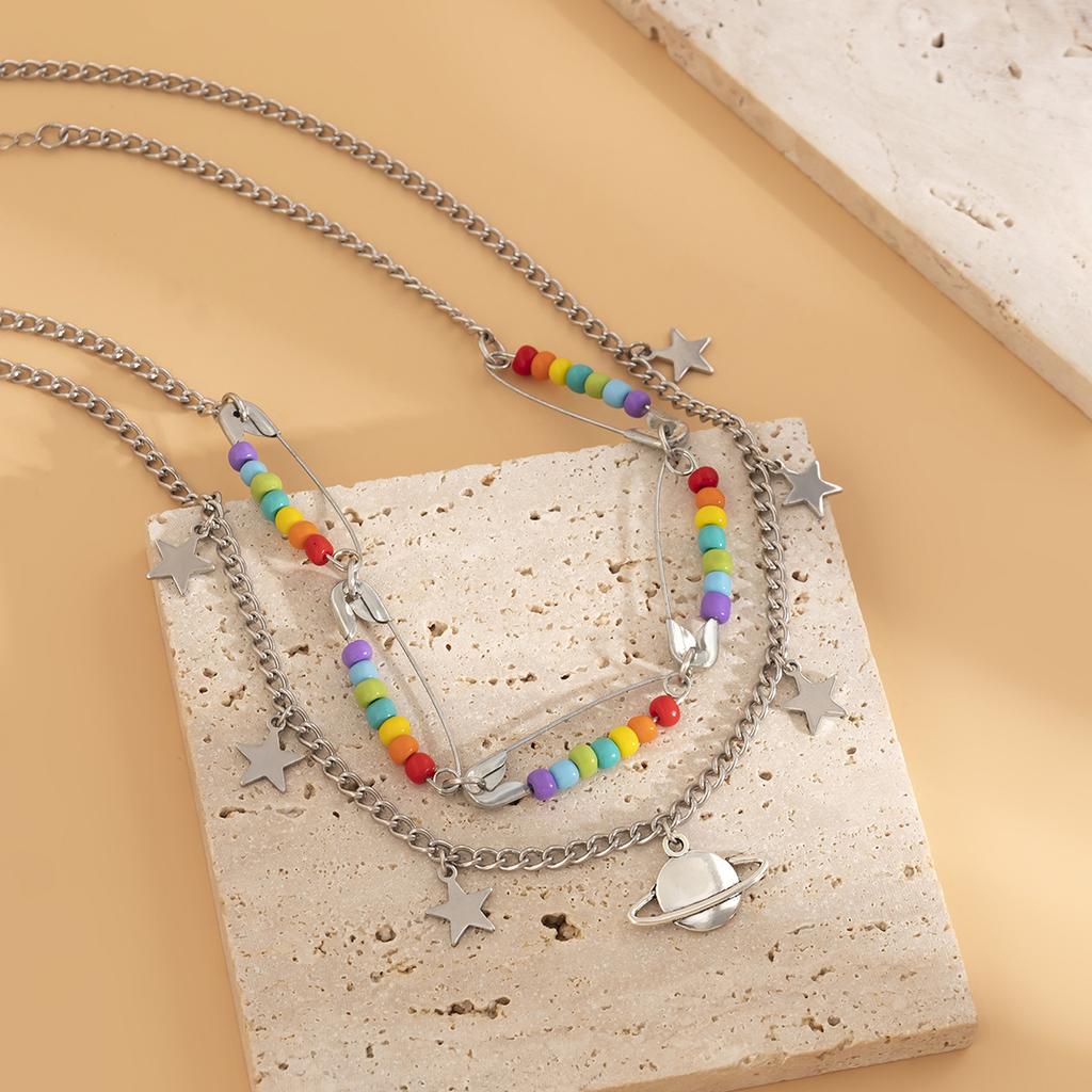 Женское ожерелье с подвеской в ​​виде звезды, модное женское колье-колье, ювелирные изделия, простые женские ювелирные изделия с пятиугольной звездой, подарки