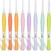 8Pcs Silicone Different Sizes Needle Set 8 Colors Soft Grip Crochet Hooks Crochet Hooks Set Scarf