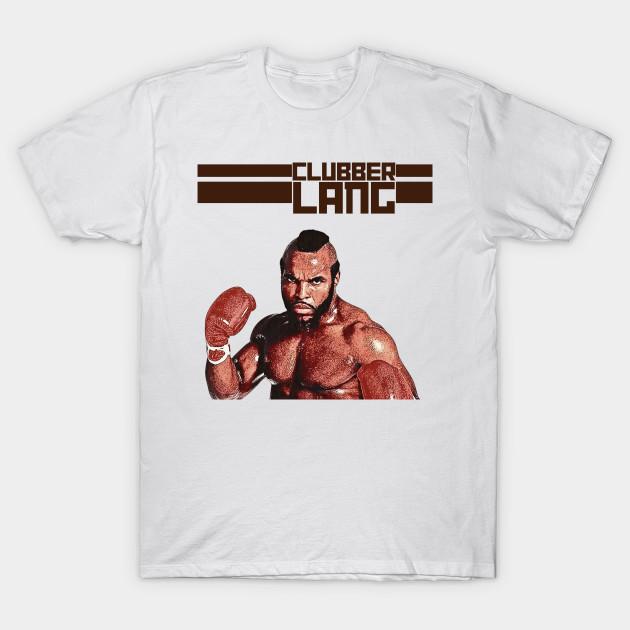 Мужская черная футболка с принтом Clubber Lang Печать на трансферной бумаге без вырезания Хлопковая футболка