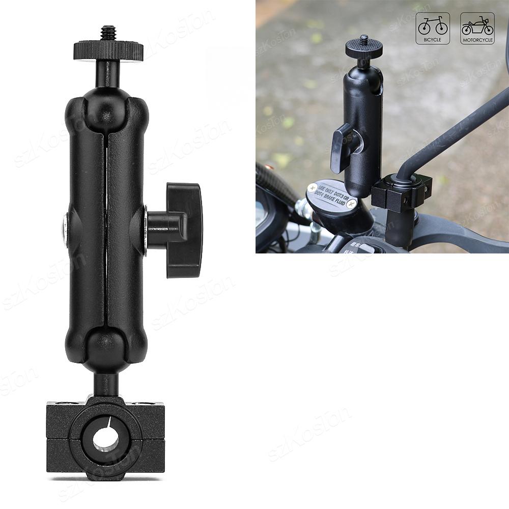 Motorcycle Bicycle Camera Holder Handlebar Mirror Mount Bike Bracket for GoPro 13 12 11 9 Insta360 X5 X4 Action Camera Accessory