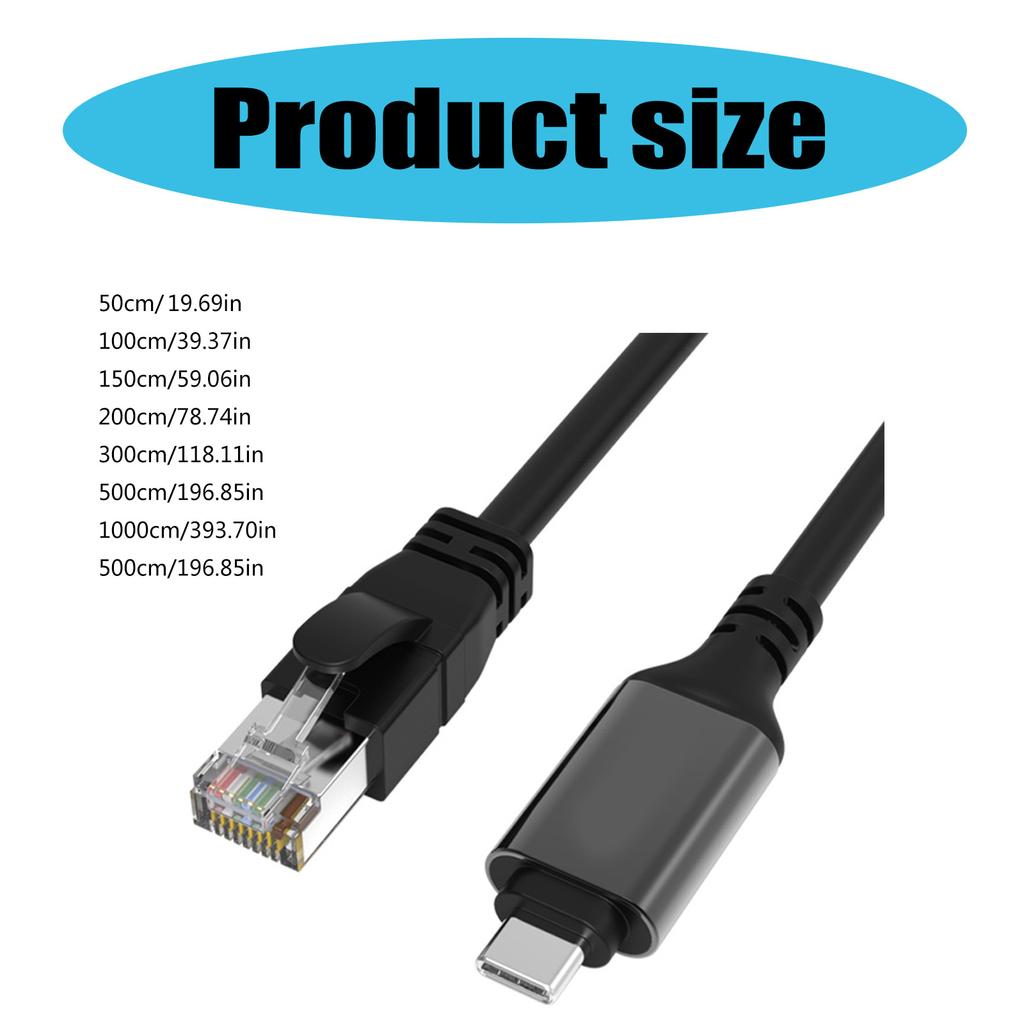 Высокоскоростной USB Type C - RJ45 Gigabit Ethernet адаптер сетевой кабель 1000 Мбит/с разъем для офиса и развлечений
