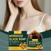 Марокканское черное мыло для глубокой очистки, скрабы для тела для отшелушивания кожи, устранитель запаха, средство для удаления омертвевшей кожи, очищающее средство для тела с аргановым маслом, 100 г