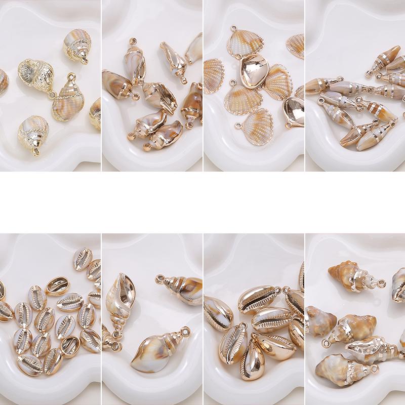 Акриловые подвески в виде ракушек, сделай сам, браслет, ожерелье, серьги, ювелирные аксессуары