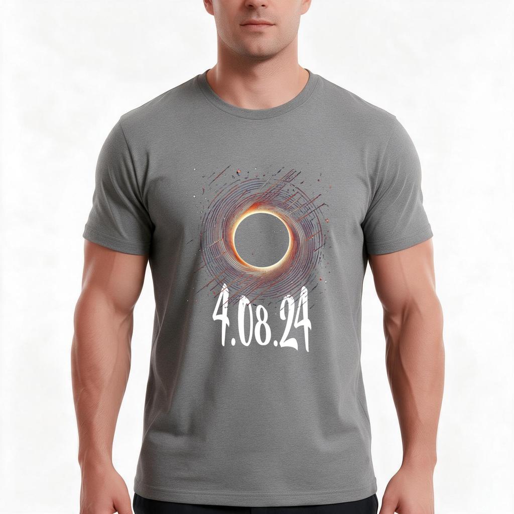 Total Solar Eclipse 2024 America Totality Spring 40824 Usa Tshirt Summer Casual Cotton Tee Oversized Streetwear Tops