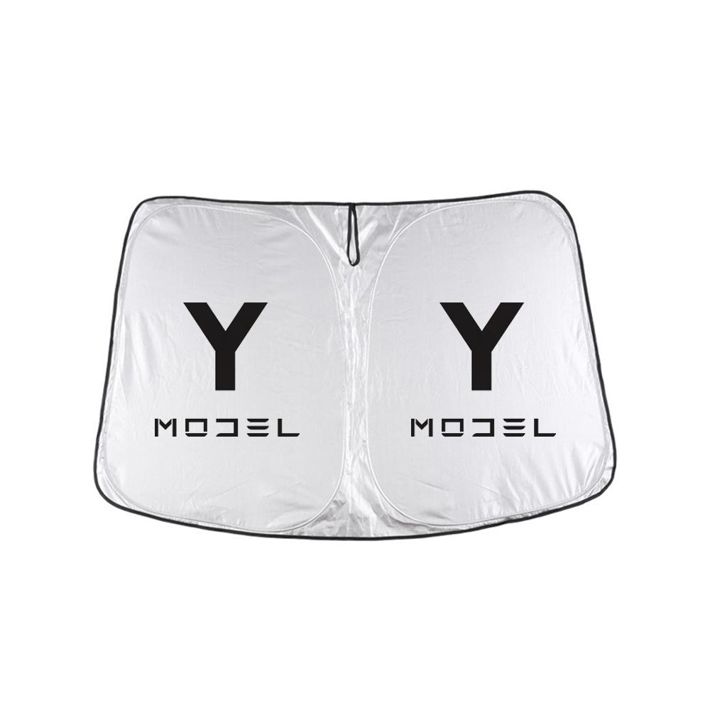For Tesla Model Y 2023 2022 Windshield Sunshade Folding Front Window Sun Shade Cover Heat Protection Visor