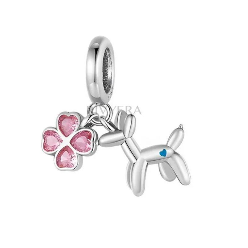 Серебро 925 пробы Подвеска в виде когтя собаки Браслет Шарм Талисман для мужчин женщин Подарок на день рождения Животное Ювелирные изделия Тигр Обезьяна Слон Еж