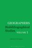 Книга Geographers : Biobibliographical Studies, Volume 1